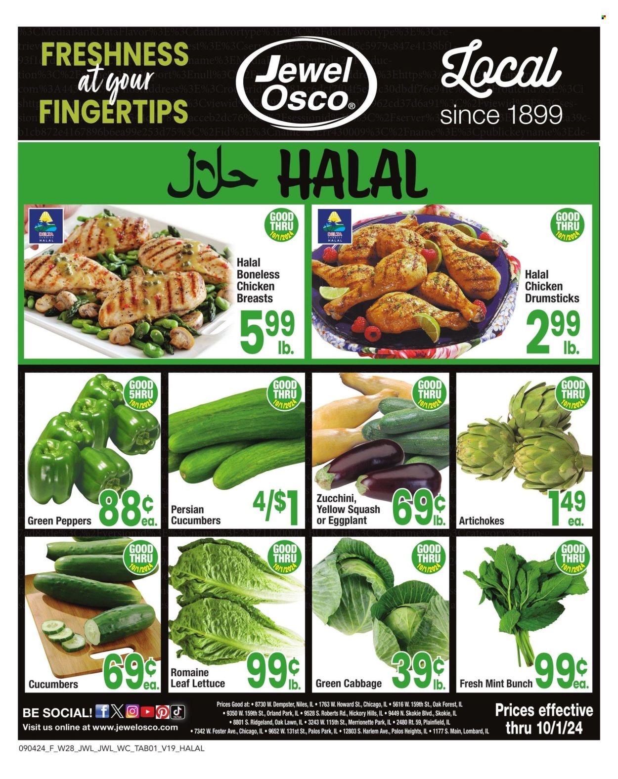 Jewel Osco ad - 09/04/2024 - 10/01/2024. Page 1