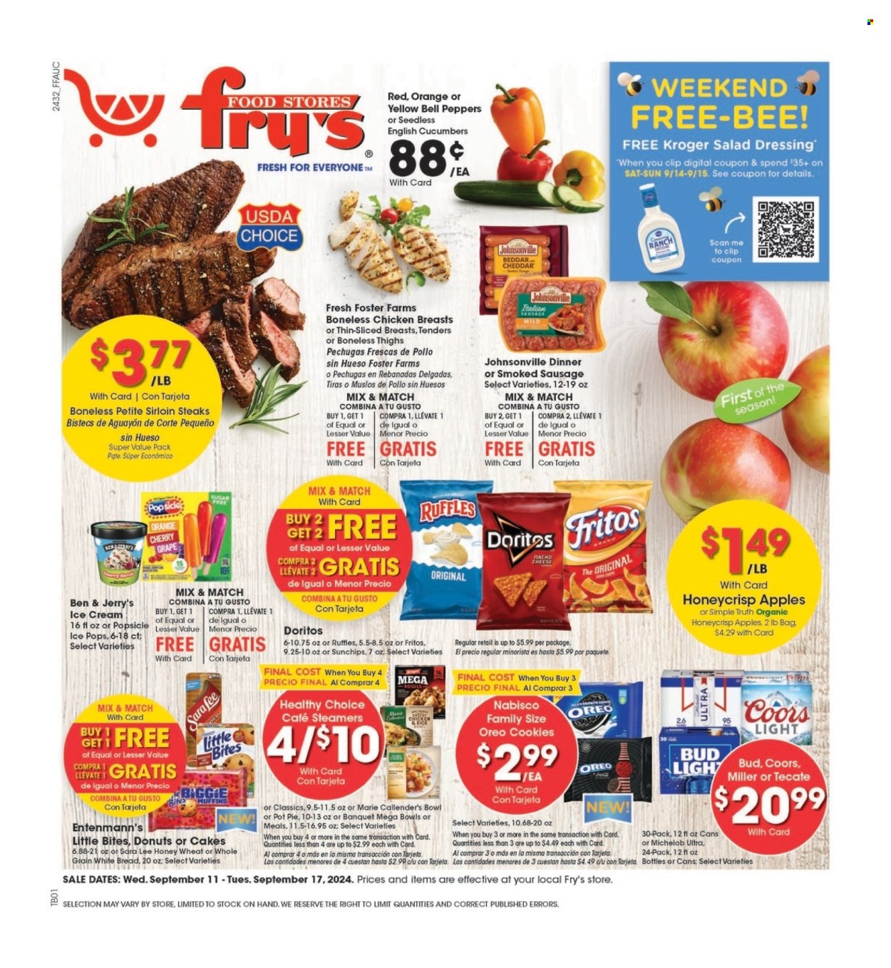 Fry’s ad - 09/11/2024 - 09/17/2024. Page 1