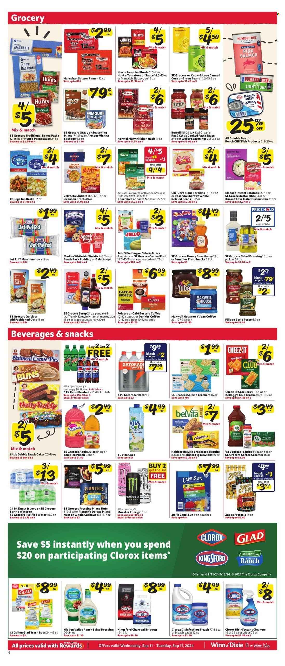 Winn Dixie ad - 09/11/2024 - 09/17/2024. Page 4