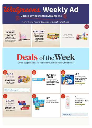 Walgreens Flyer - 09/15/2024 - 09/21/2024.