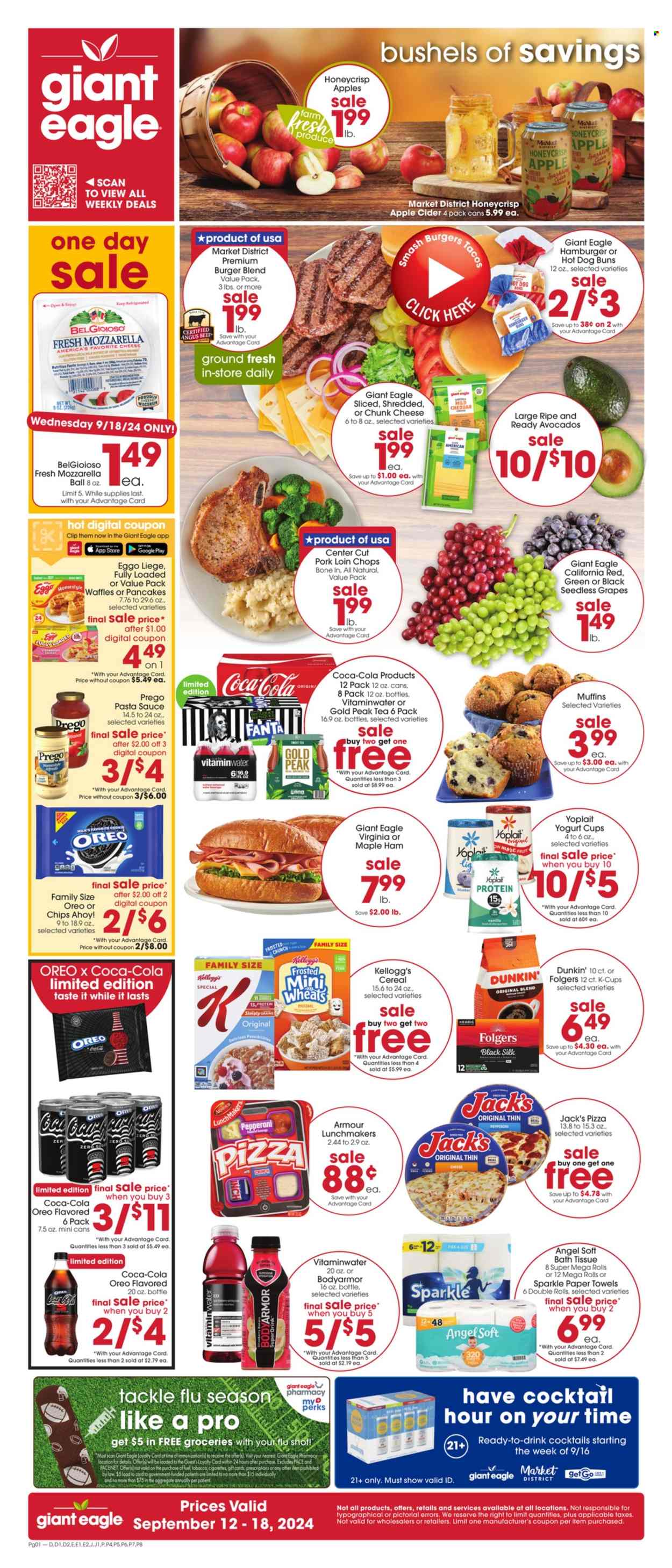 Giant Eagle ad - 09/12/2024 - 09/18/2024. Page 1