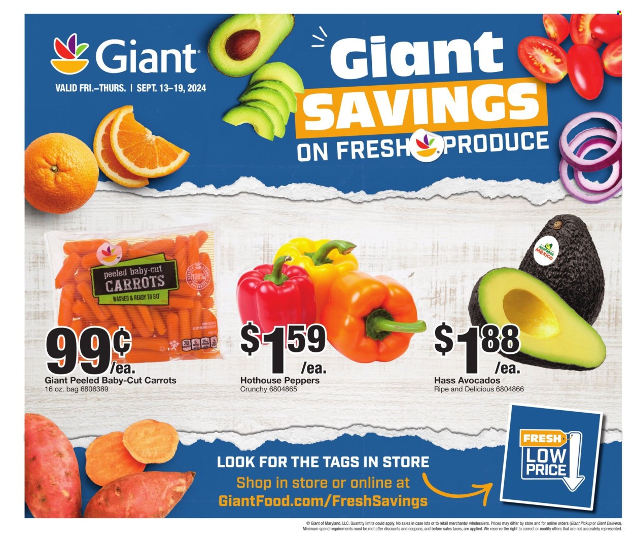 Giant Food ad - 09/13/2024 - 09/19/2024. Page 7