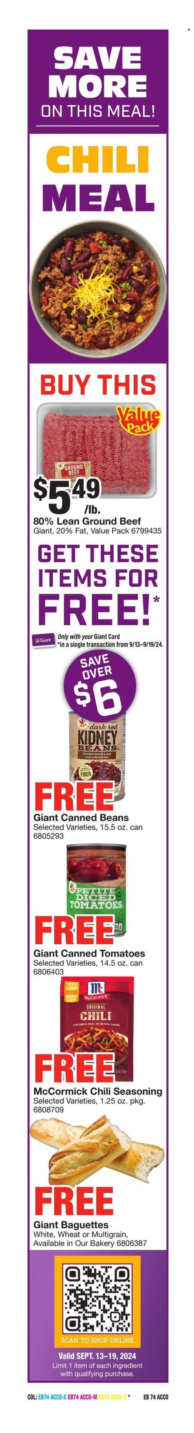 Giant Food ad - 09/13/2024 - 09/19/2024. Page 11