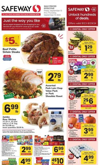 Safeway Flyer - 09/13/2024 - 09/19/2024.