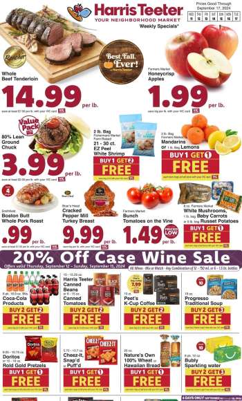 Harris Teeter Flyer - 09/11/2024 - 09/17/2024.
