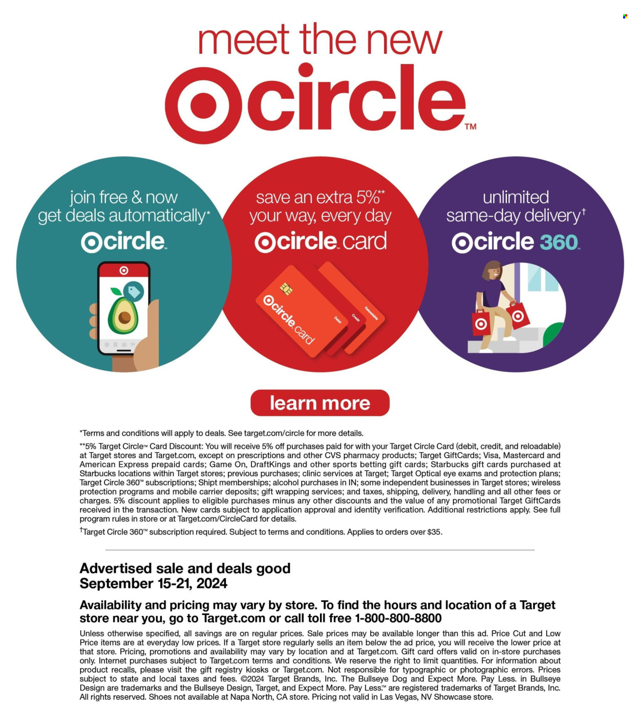Target ad - 09/15/2024 - 09/21/2024. Page 30