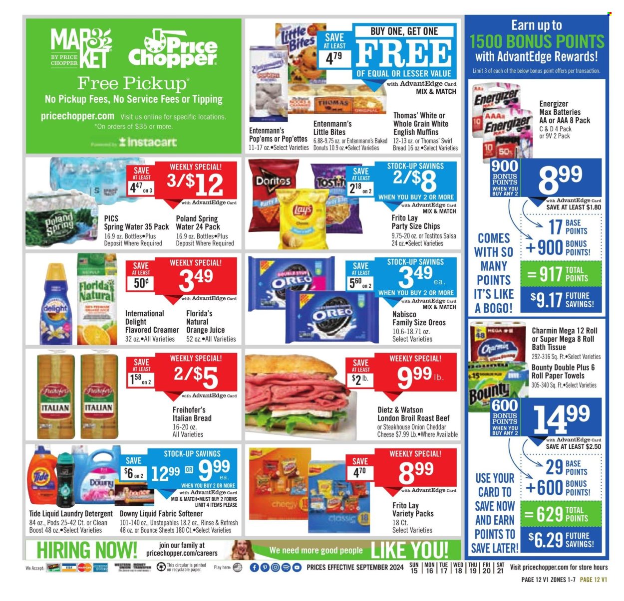 Price Chopper ad - 09/15/2024 - 09/21/2024. Page 12