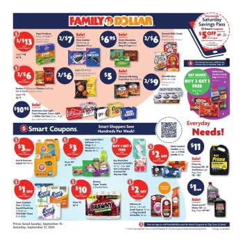 Family Dollar Flyer - 09/15/2024 - 09/21/2024.
