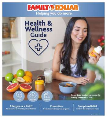 Family Dollar Flyer - 09/15/2024 - 12/01/2024.