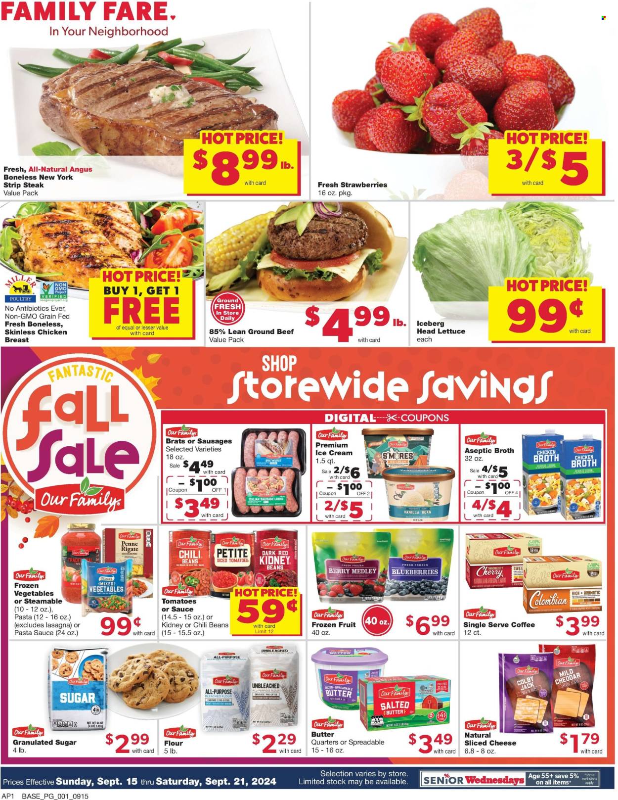 Family Fare ad - 09/15/2024 - 09/21/2024. Page 1