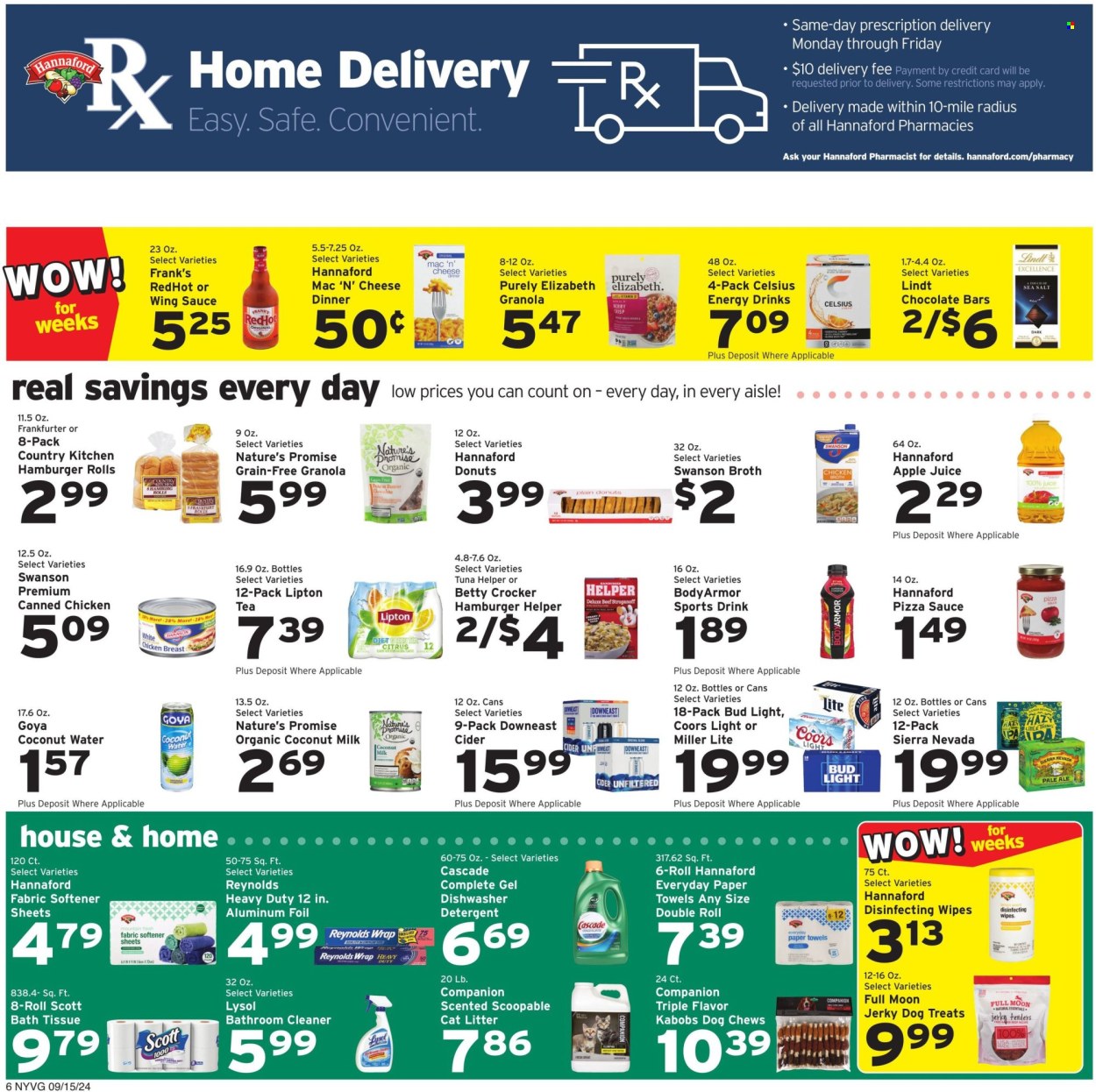 Hannaford ad - 09/15/2024 - 09/21/2024. Page 9