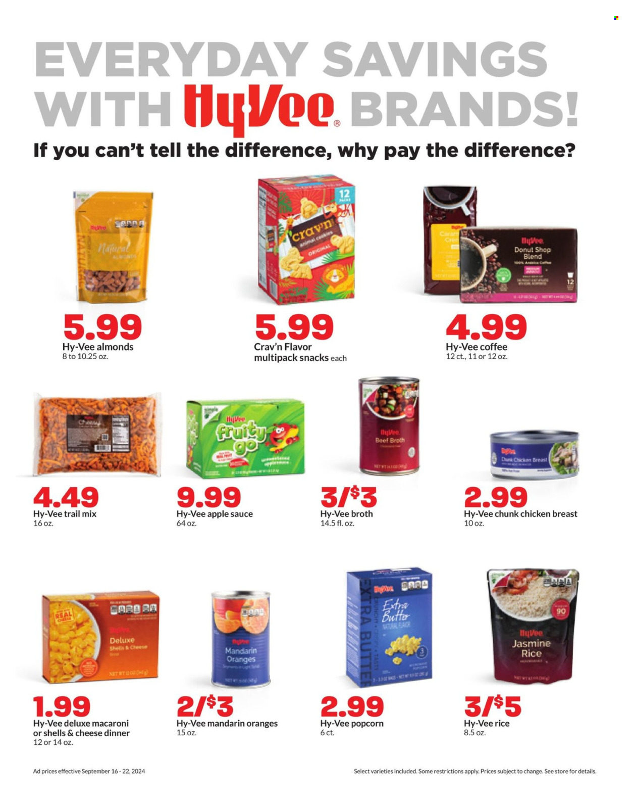Hy-Vee ad - 09/16/2024 - 09/22/2024. Page 16