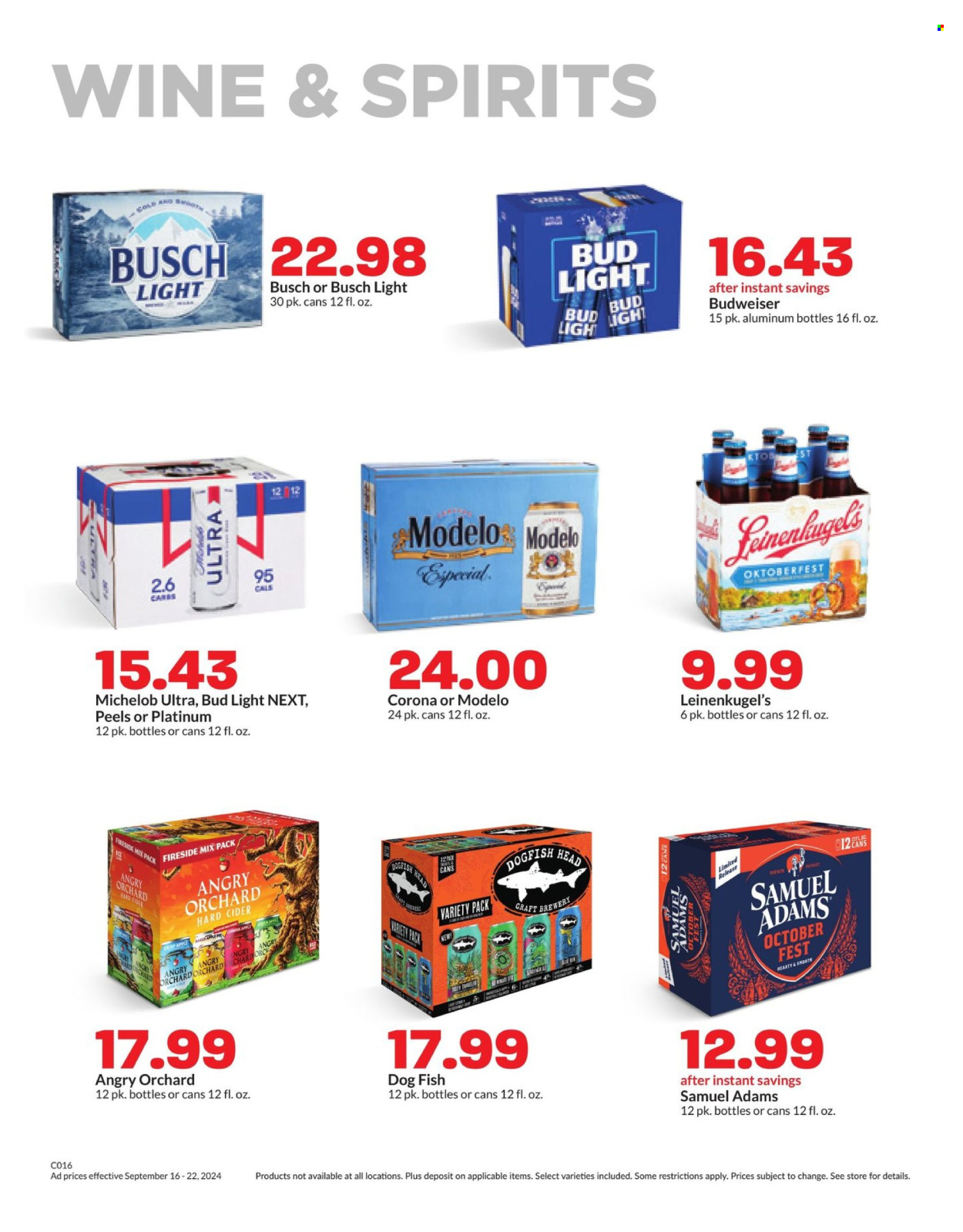 Hy-Vee ad - 09/16/2024 - 09/22/2024. Page 33