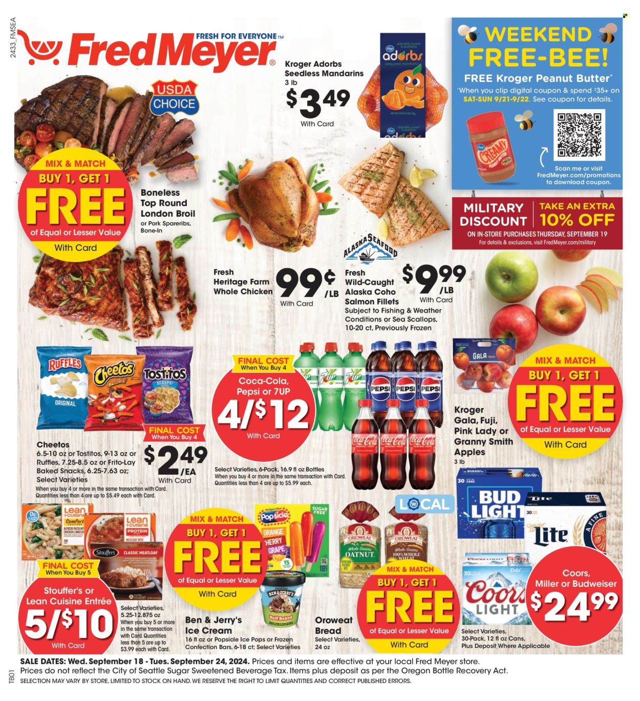 Fred Meyer ad - 09/18/2024 - 09/24/2024. Page 1