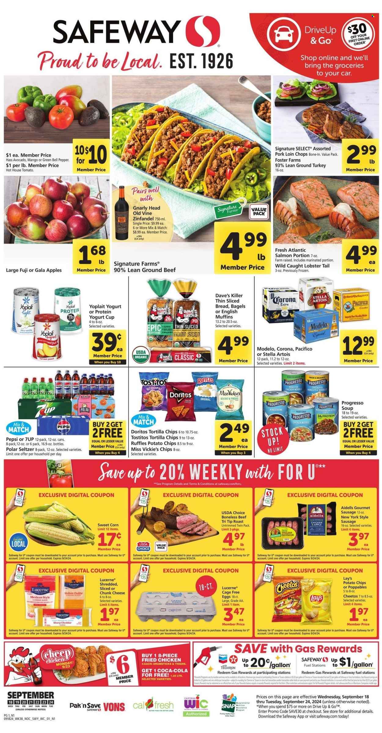 Safeway ad - 09/18/2024 - 09/24/2024. Page 1