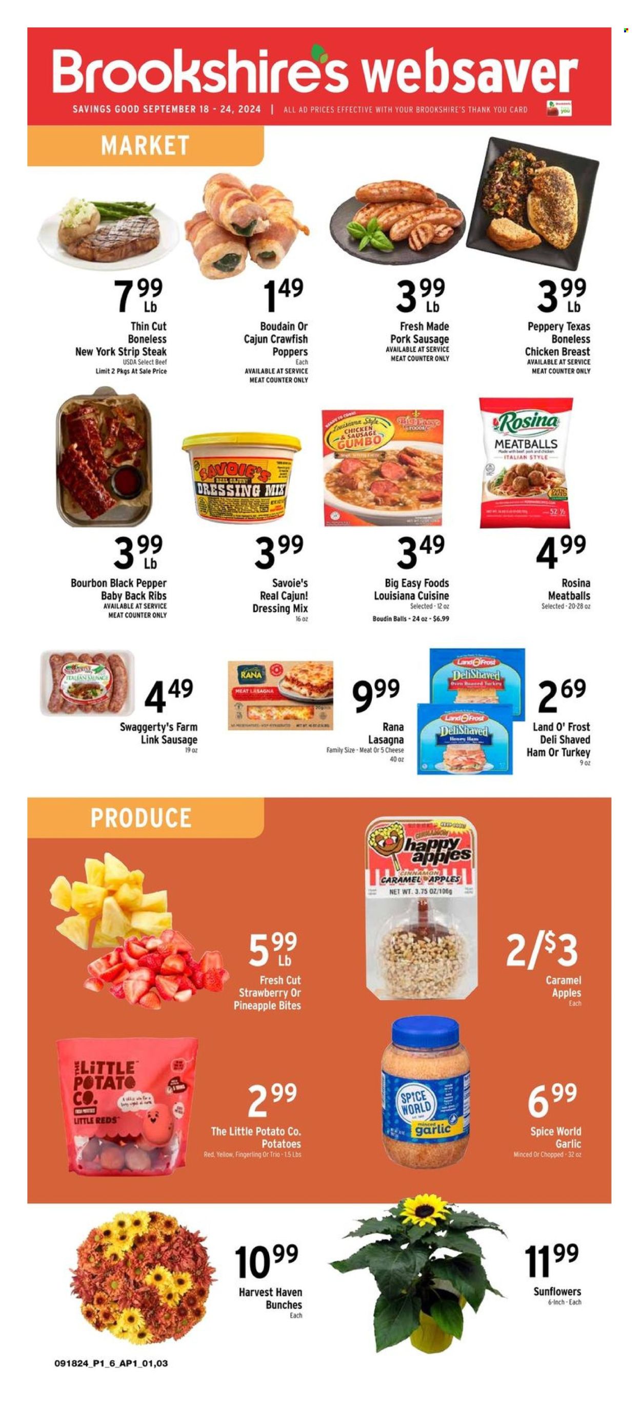 Brookshires ad - 09/18/2024 - 09/24/2024. Page 1