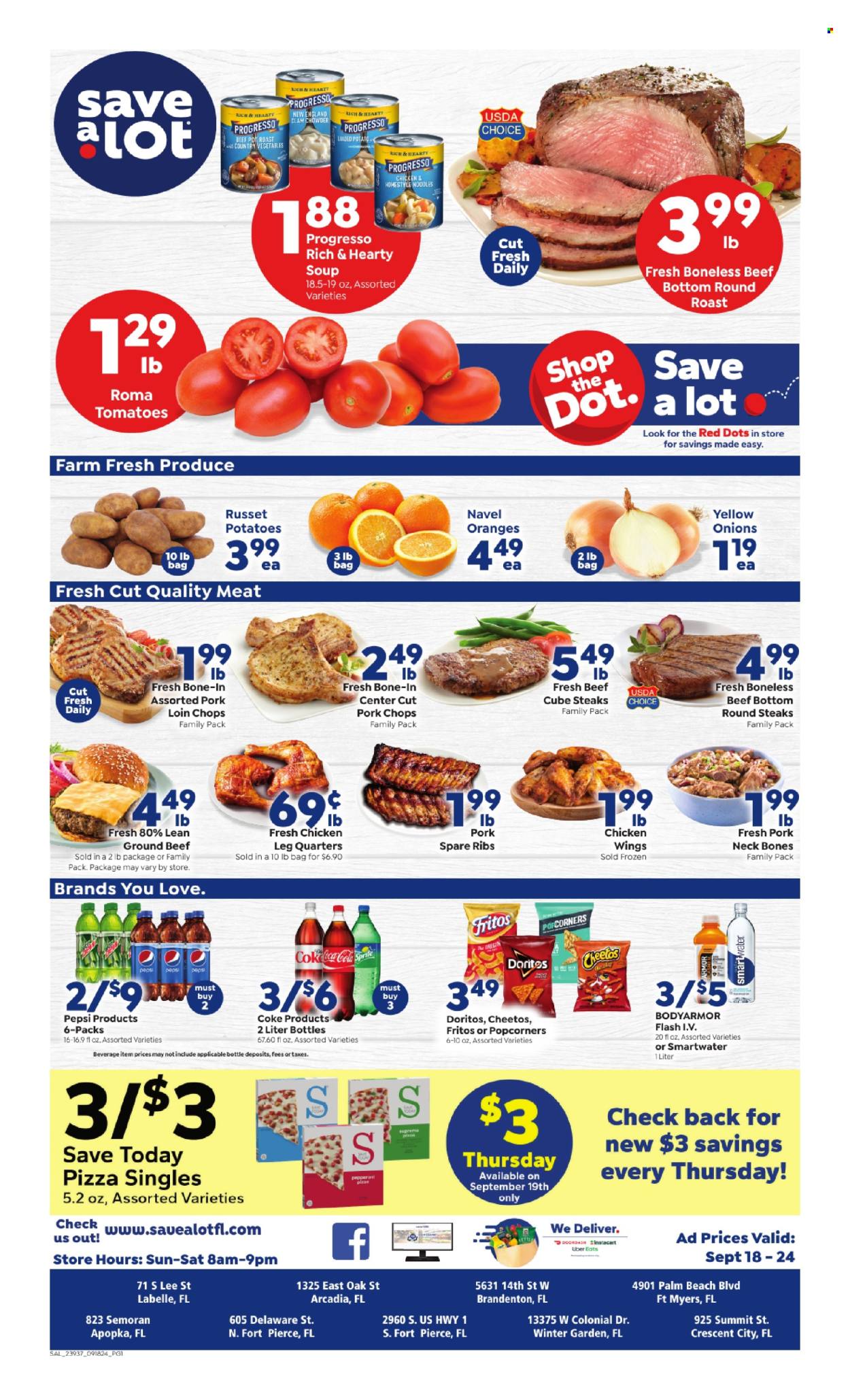 Save a Lot ad - 09/18/2024 - 09/24/2024. Page 1