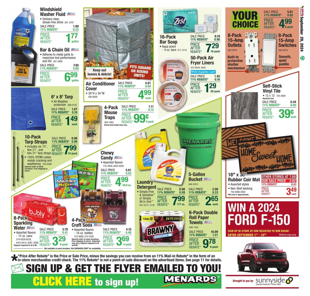 Menards ad - 09/19/2024 - 09/29/2024. Page 22