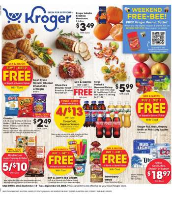 Kroger Flyer - 09/18/2024 - 09/24/2024.
