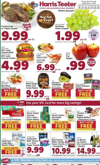 Harris Teeter Flyer - 09/18/2024 - 09/24/2024.
