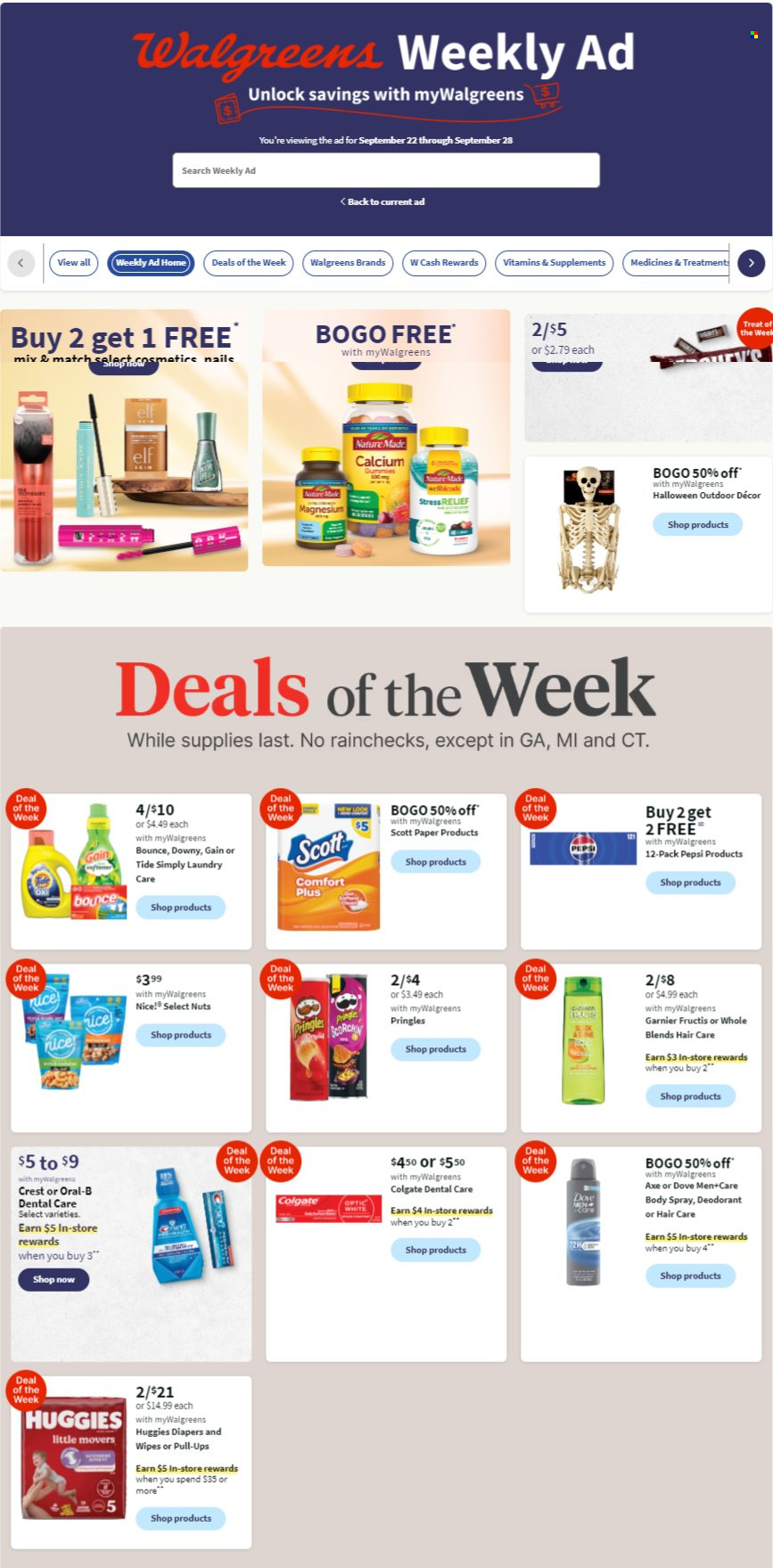 Walgreens ad - 09/22/2024 - 09/28/2024. Page 1