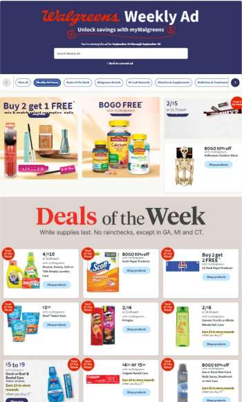 Walgreens Flyer - 09/22/2024 - 09/28/2024.