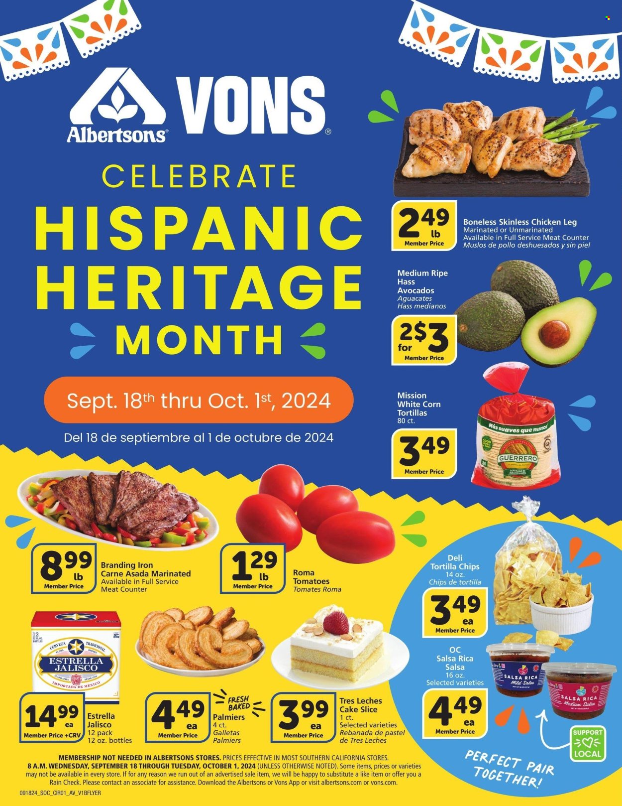 Vons ad - 09/18/2024 - 10/01/2024. Page 1