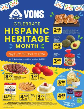 Vons Flyer - 09/18/2024 - 10/01/2024.