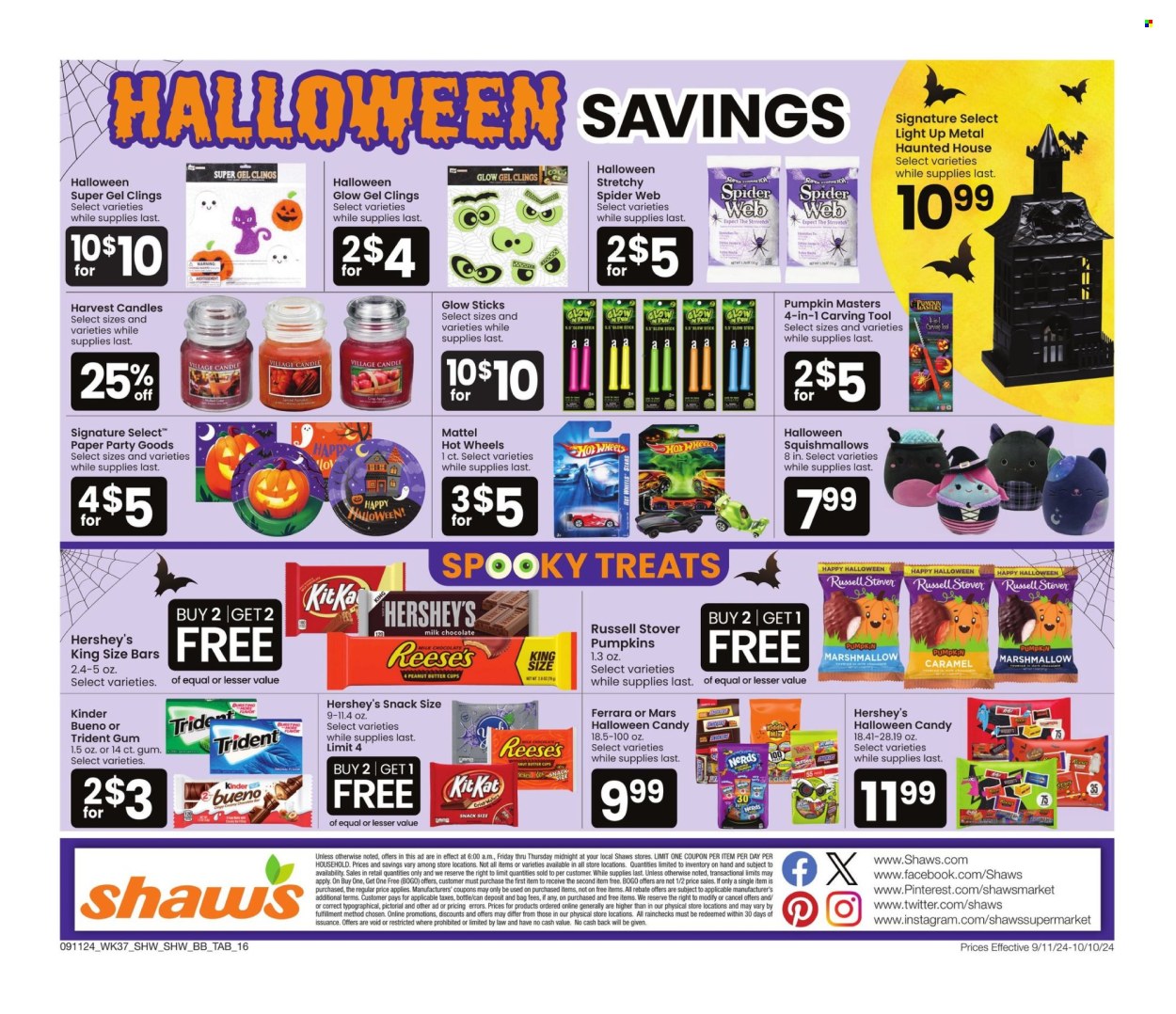 Shaw’s ad - 09/11/2024 - 10/10/2024. Page 16