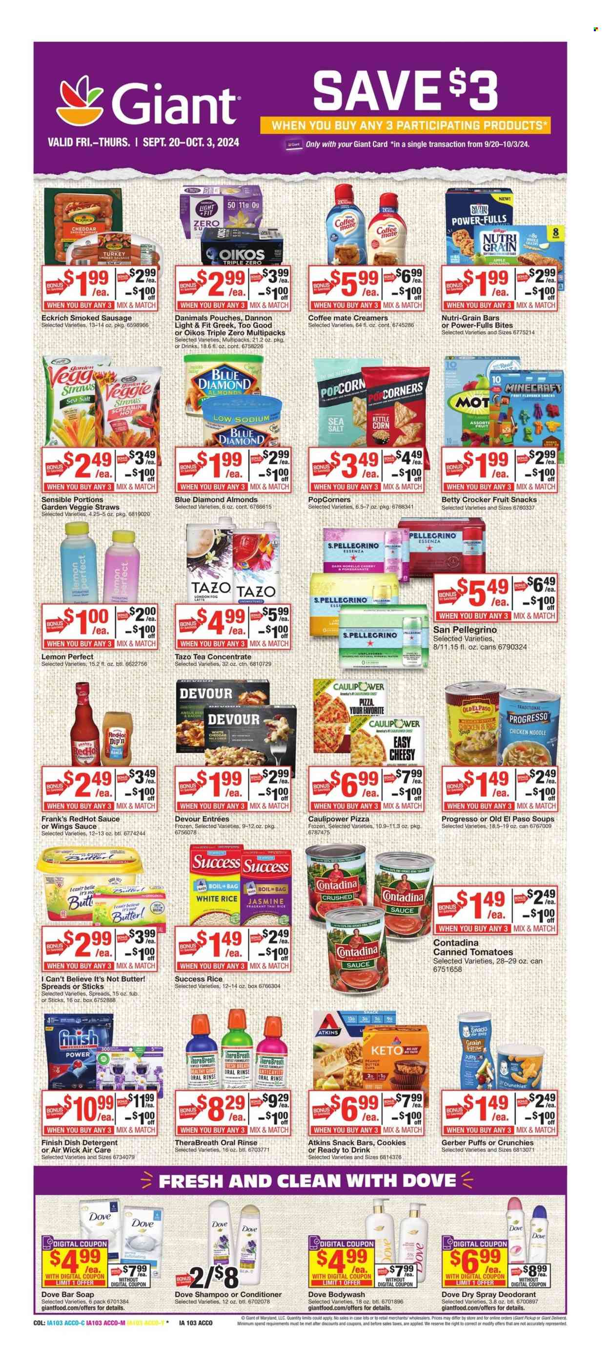 Giant Food ad - 09/20/2024 - 09/26/2024. Page 7