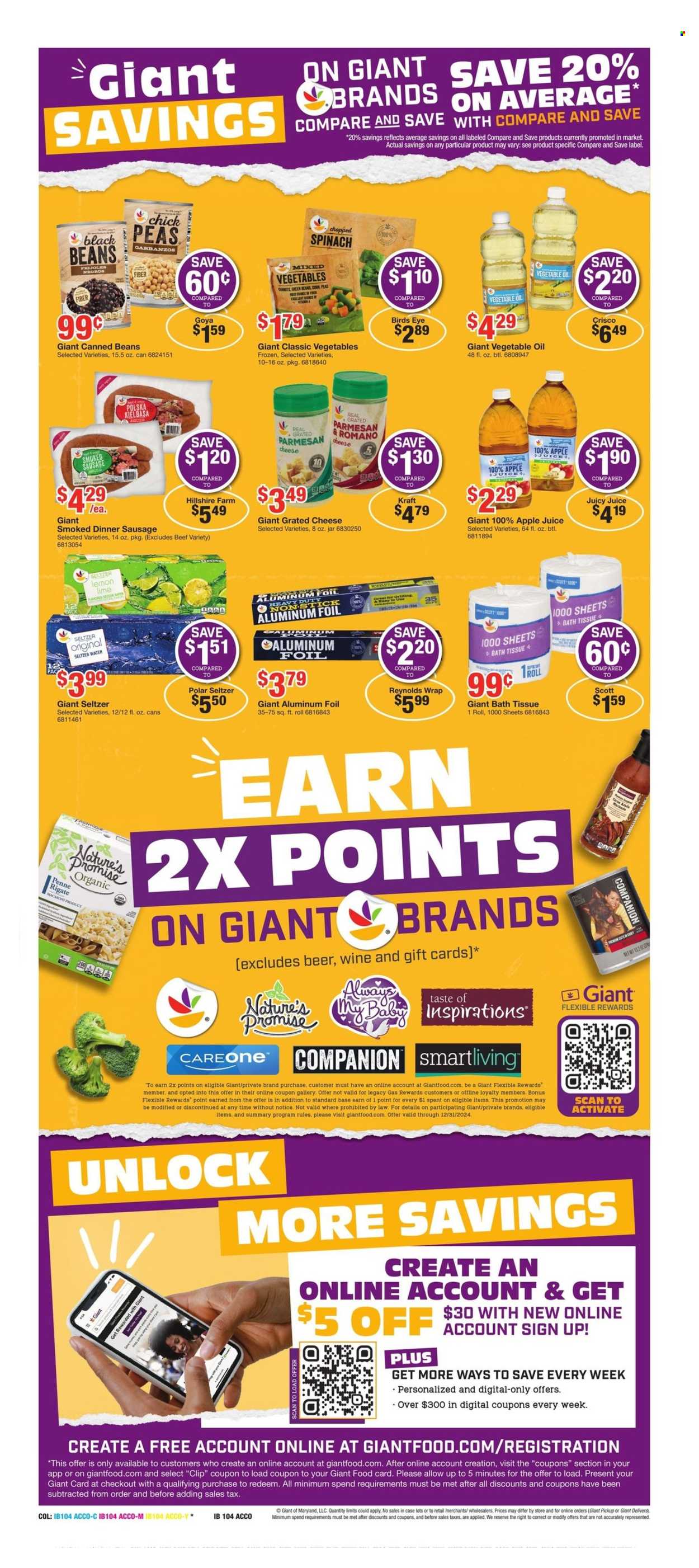 Giant Food ad - 09/20/2024 - 09/26/2024. Page 8