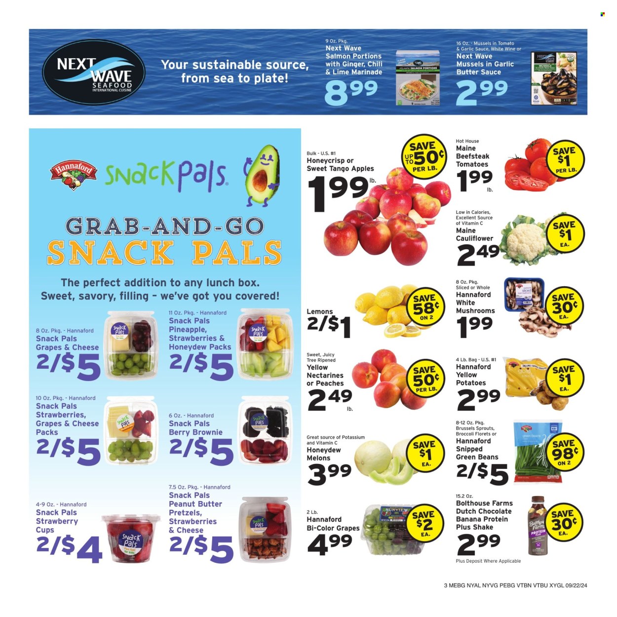 Hannaford ad - 09/22/2024 - 09/28/2024. Page 3