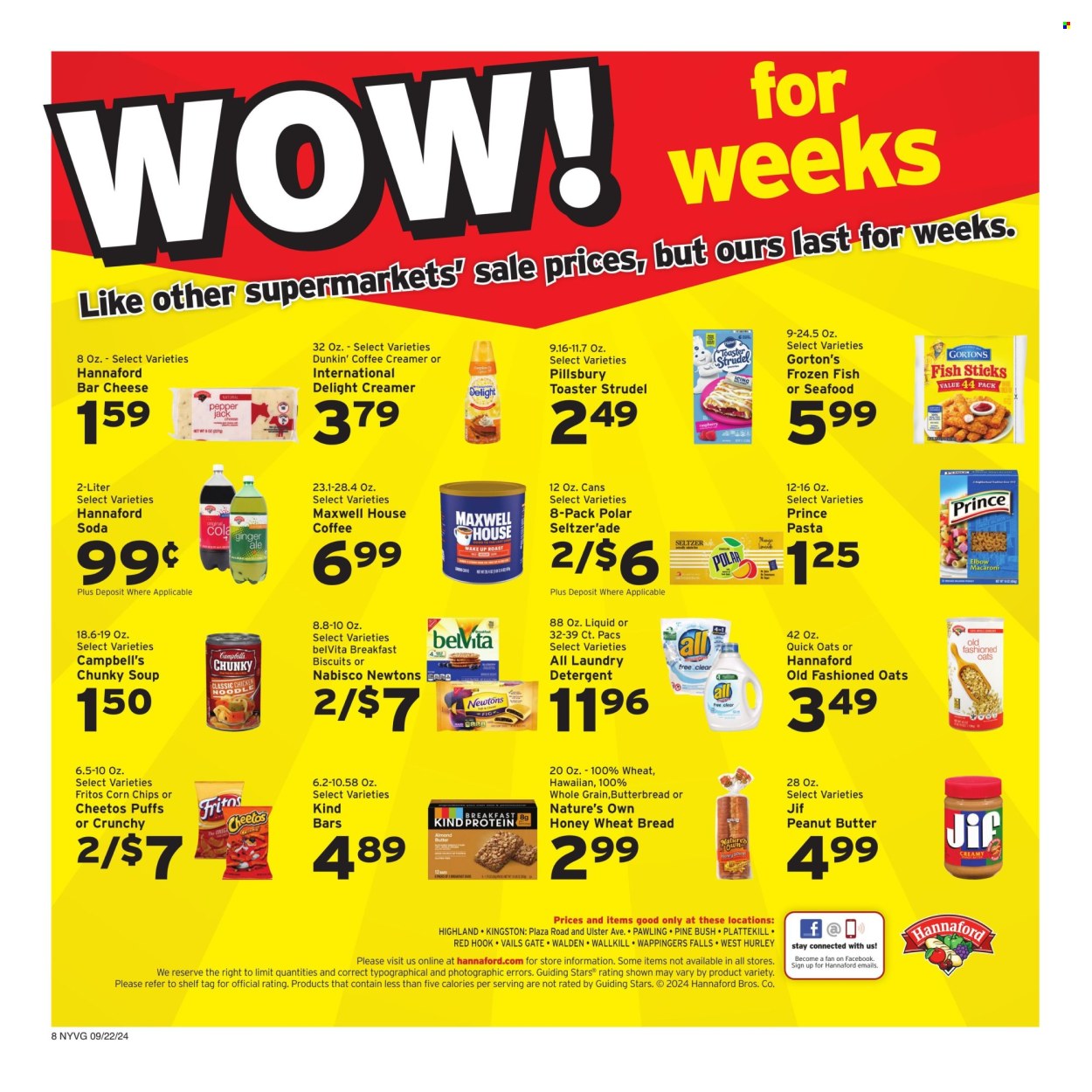 Hannaford ad - 09/22/2024 - 09/28/2024. Page 8