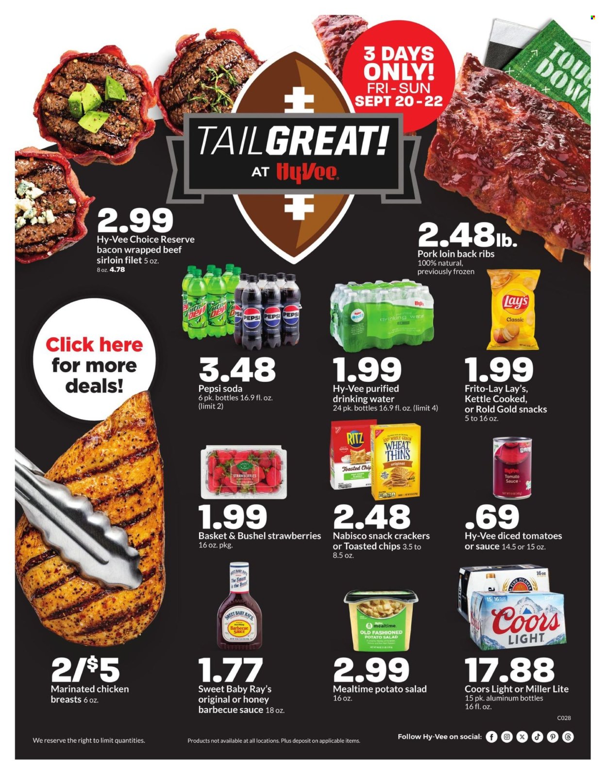 Hy-Vee ad - 09/20/2024 - 09/22/2024. Page 1