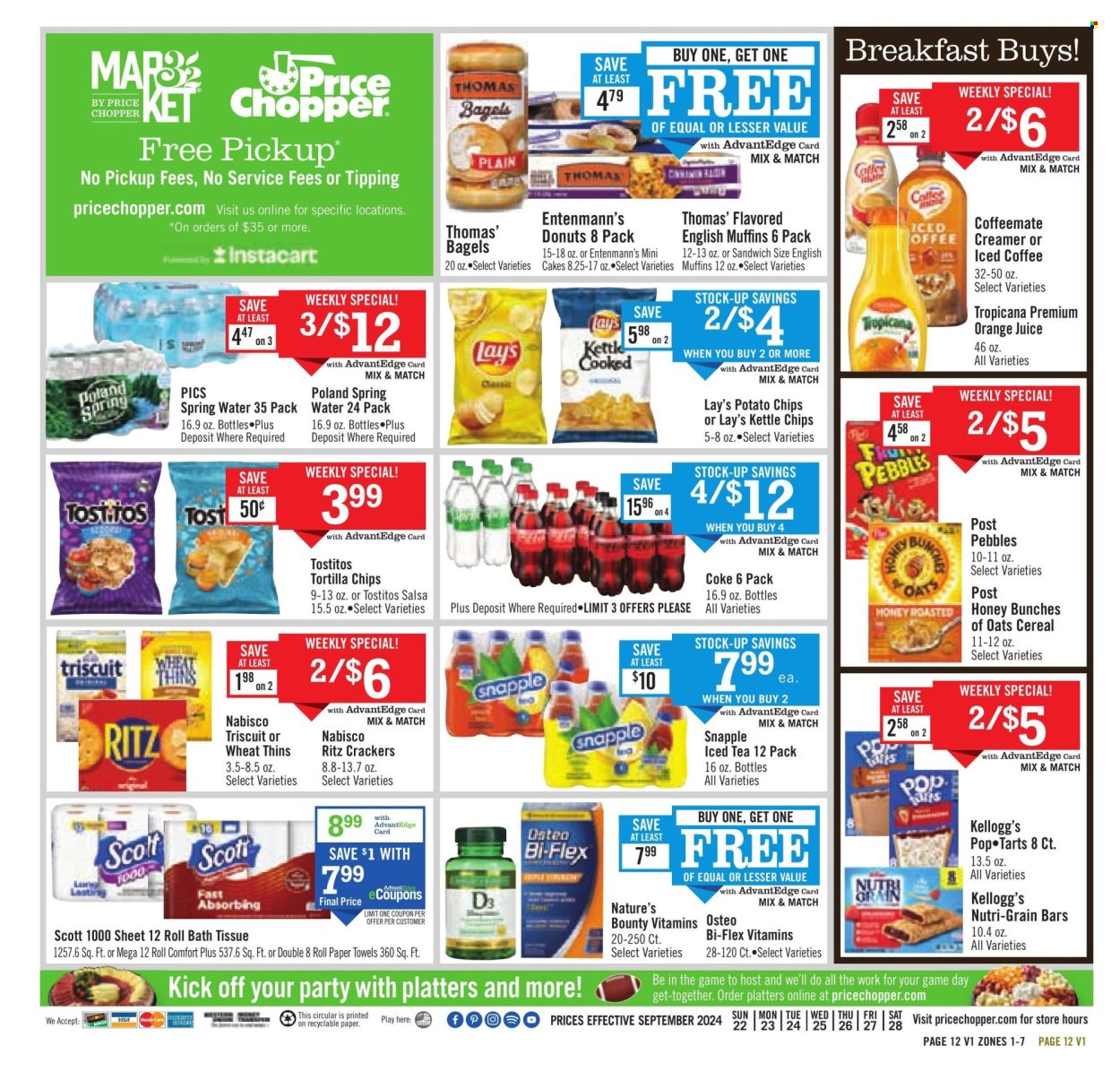 Price Chopper ad - 09/22/2024 - 09/28/2024. Page 12