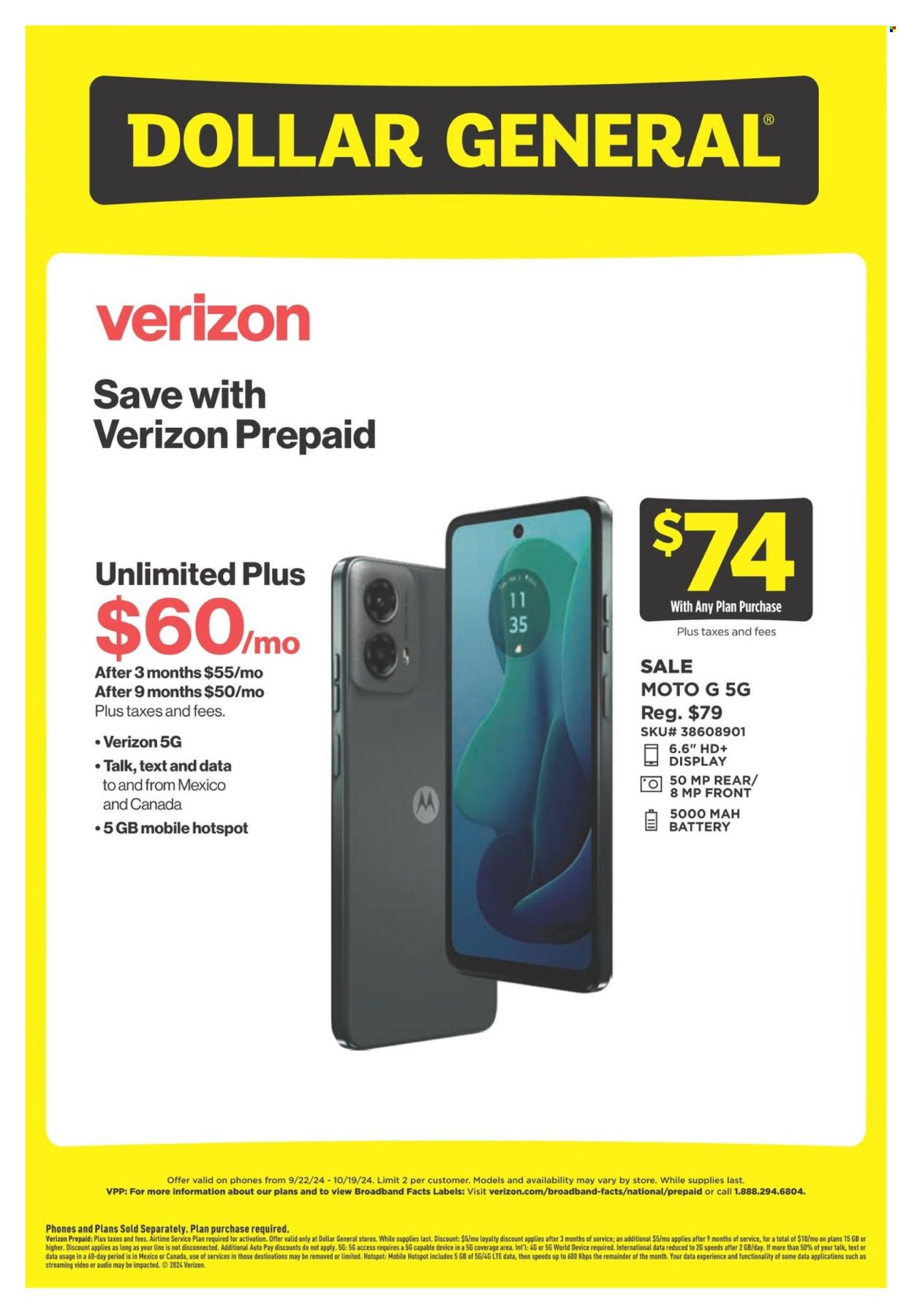 Dollar General ad - 09/22/2024 - 10/19/2024. Page 2