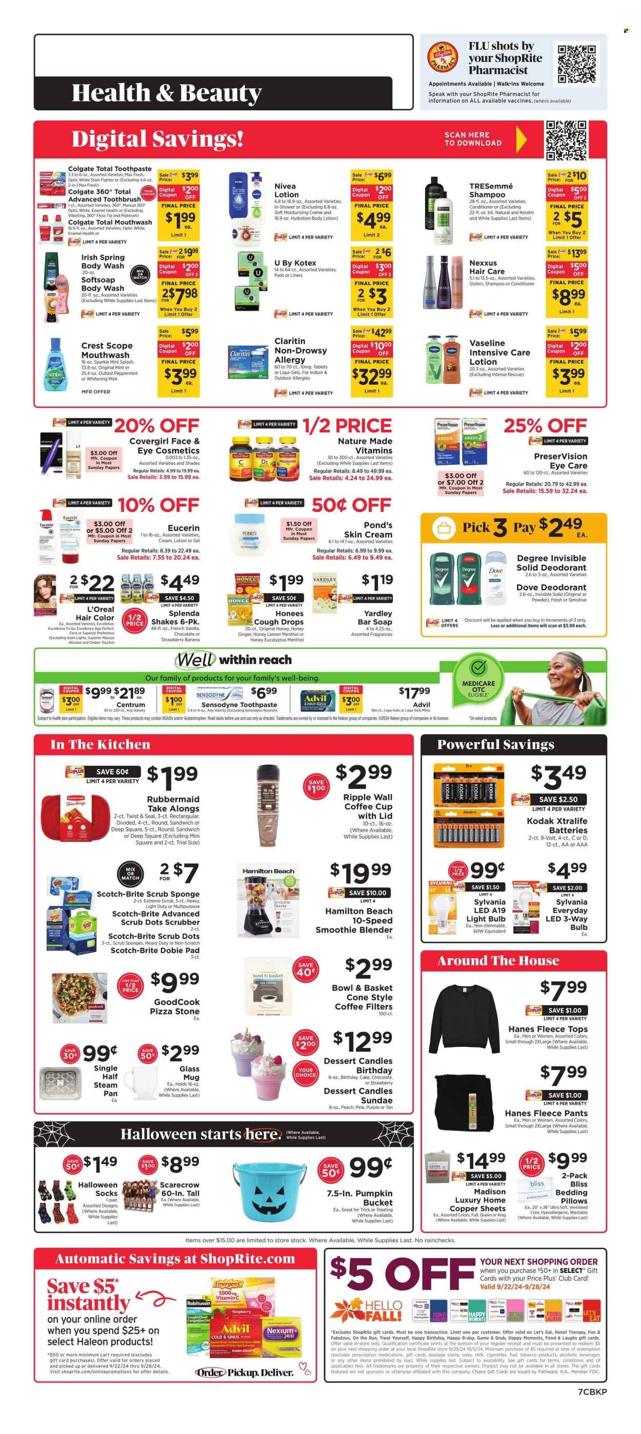 ShopRite ad - 09/22/2024 - 09/28/2024. Page 7