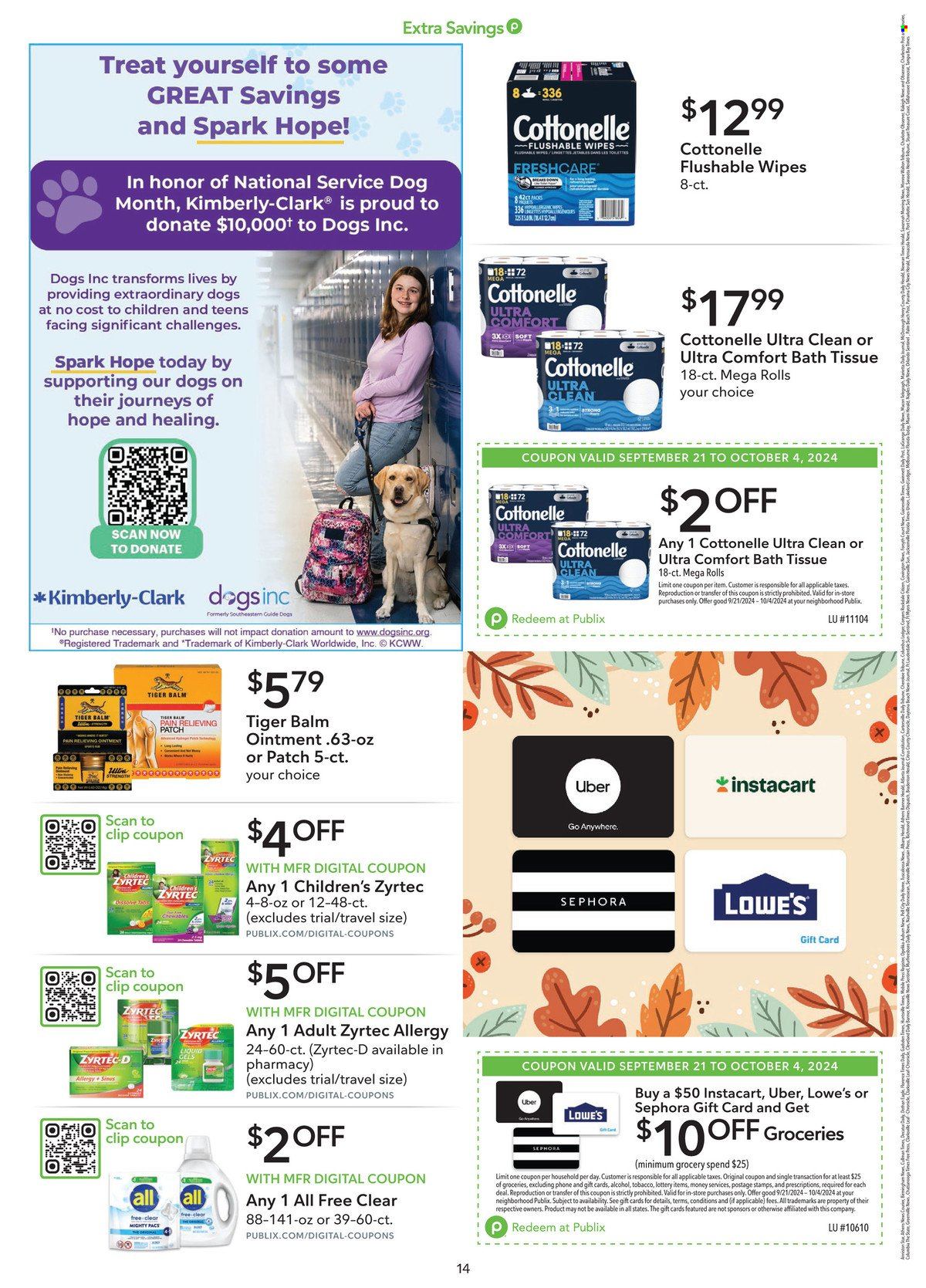 Publix ad - 09/21/2024 - 10/04/2024. Page 14