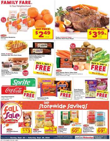 Family Fare Flyer - 09/22/2024 - 09/28/2024.