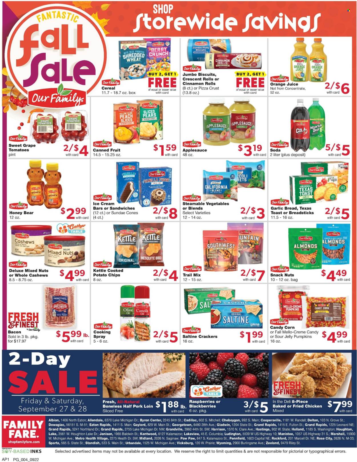 Family Fare ad - 09/22/2024 - 09/28/2024. Page 2