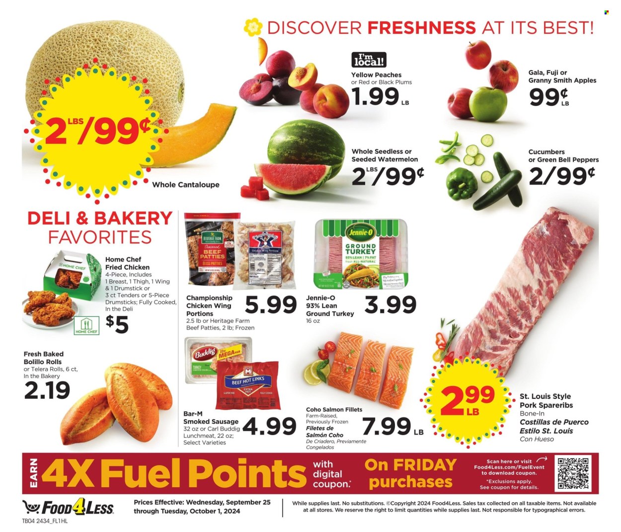 Food 4 Less ad - 09/25/2024 - 10/01/2024. Page 4