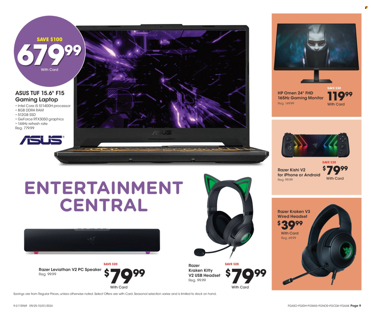 Fred Meyer ad - 09/25/2024 - 10/01/2024. Page 9