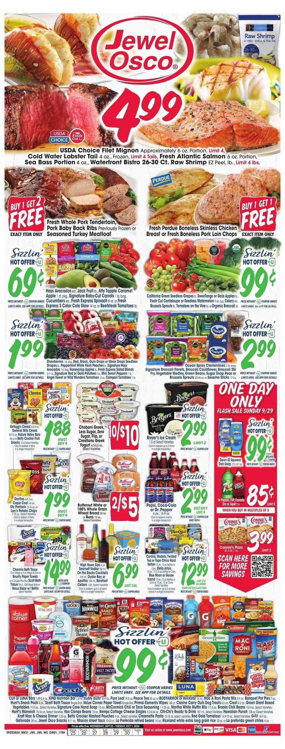 Jewel Osco ad - 09/25/2024 - 10/01/2024. Page 1