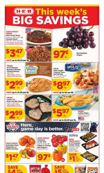 H-E-B Flyer - 09/25/2024 - 10/01/2024.