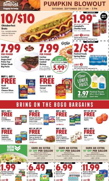Festival Foods Flyer - 09/25/2024 - 10/01/2024.