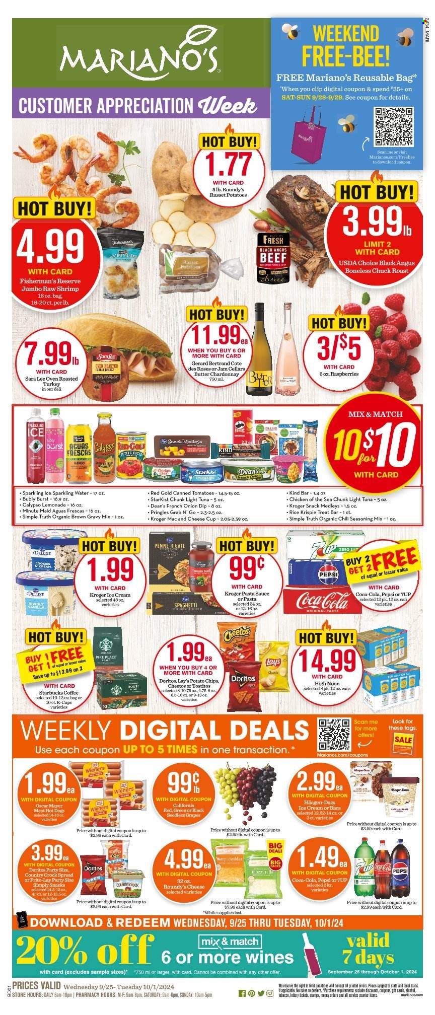 Mariano’s ad - 09/25/2024 - 10/01/2024. Page 1