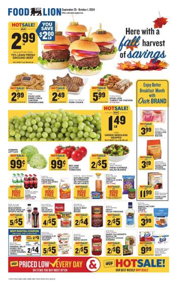 Food Lion Flyer - 09/25/2024 - 10/01/2024.