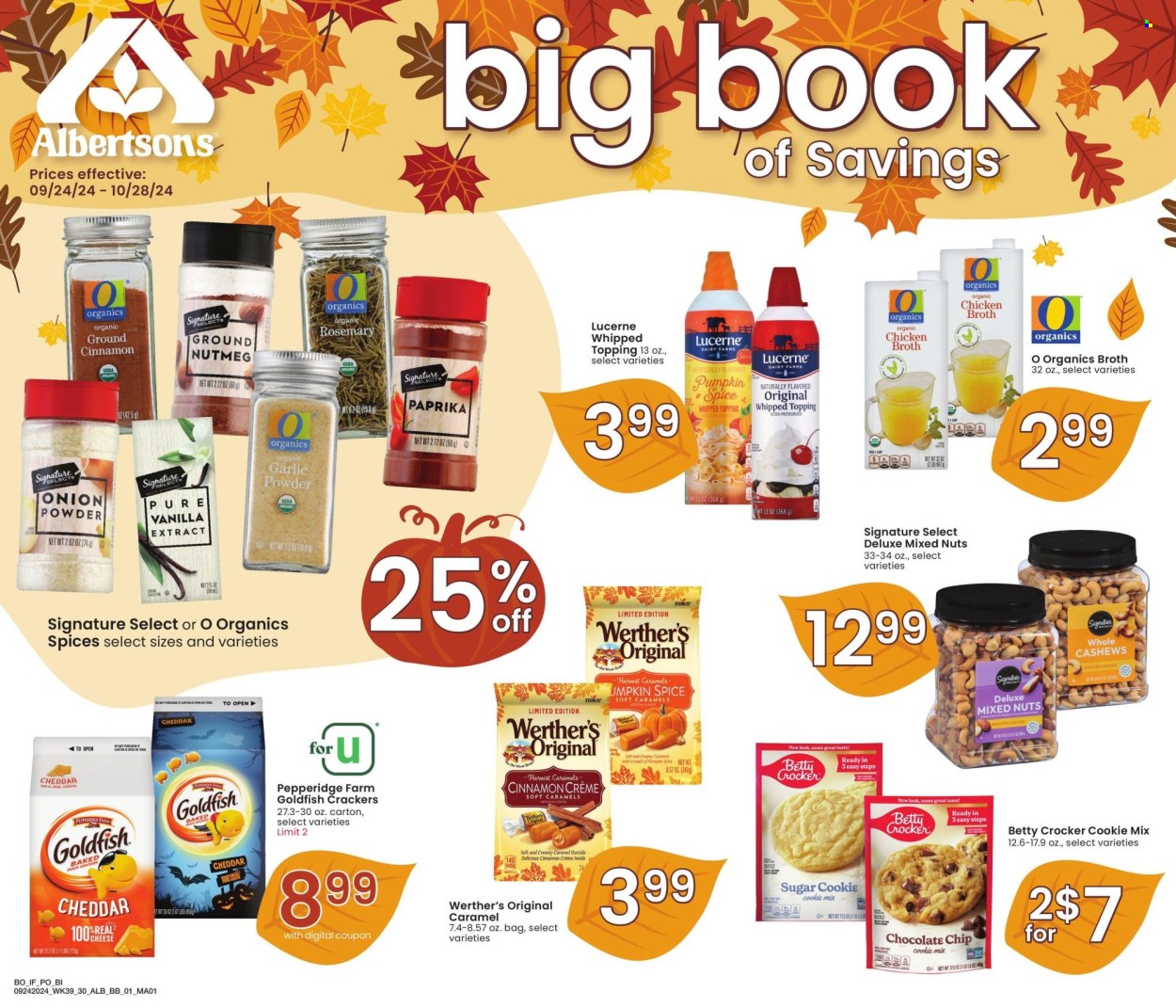 Albertsons ad - 09/24/2024 - 10/28/2024. Page 1