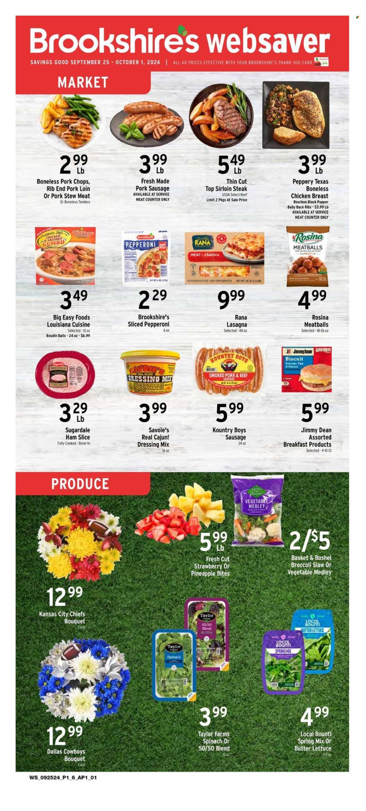 Brookshires ad - 09/25/2024 - 10/01/2024. Page 1