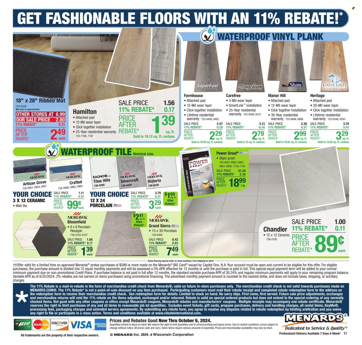 Menards ad - 09/26/2024 - 10/06/2024. Page 19